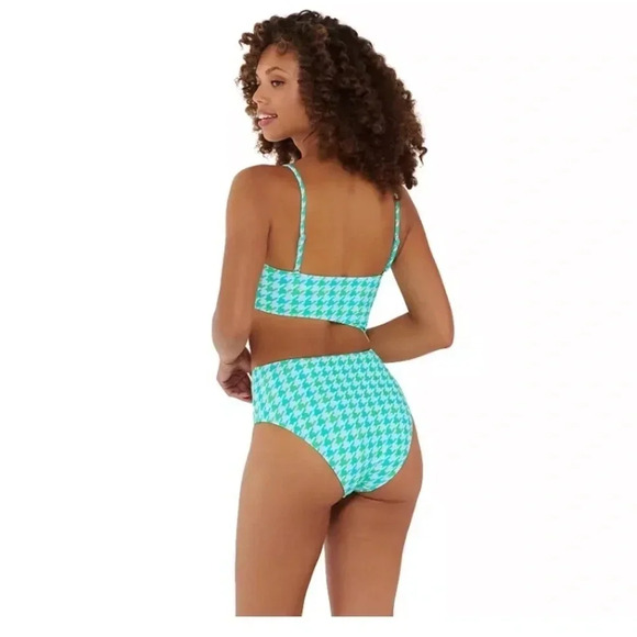 NWT One Piece Bandeau cut out Swimsuit size Large - Picture 2 of 5